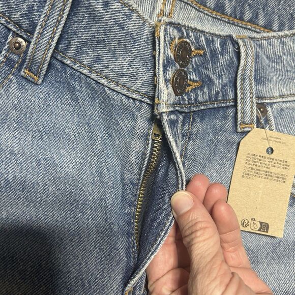 Levi’s Superlow Loose Wide Leg Distressed Rip Blue Jeans Women’s Size 30 NWT - Picture 8 of 16